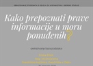 Kako prepoznati prave informacije u moru ponuđenih?